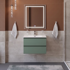 BelBagno Тумба с раковиной Kraft 39-70 подвесная Еловый матовый с раковиной BB-8099-3-70 – фотография-11